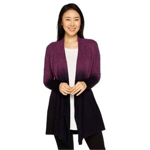 Barefoot‎ Dreams Cozy Chic Calypso Wrap Cardigan Ombre Purple Size L/XL